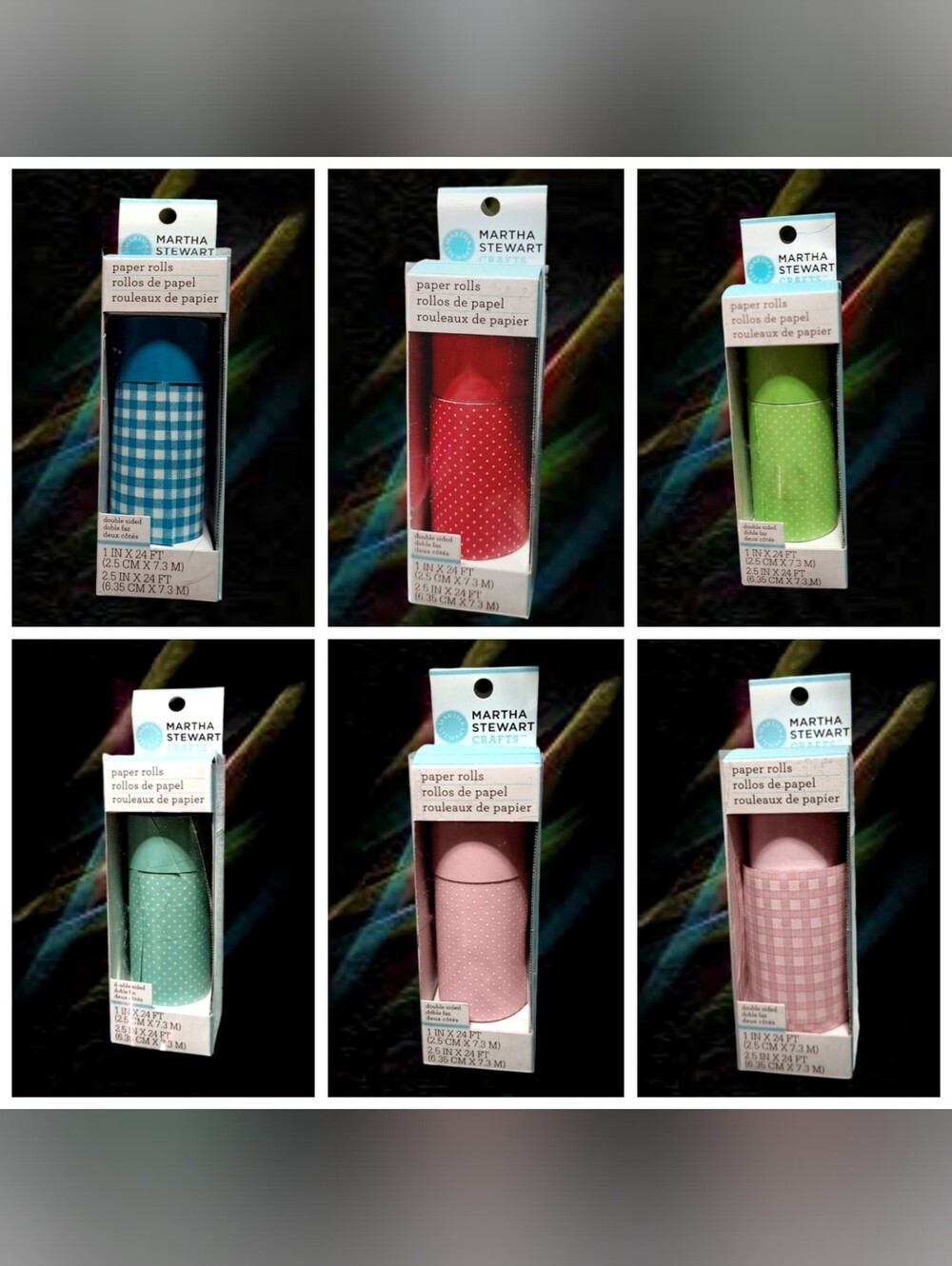 Martha Stewart Paper Rolls (6 pieces)